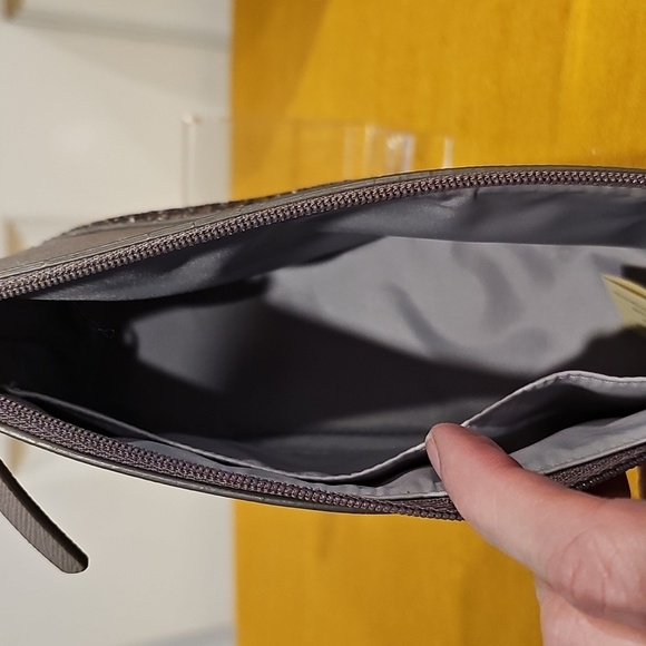 Kate Spade Little Shiloh All That Glitters Cosmetic Make-up Bag - Taupe … - Picture 7 of 12